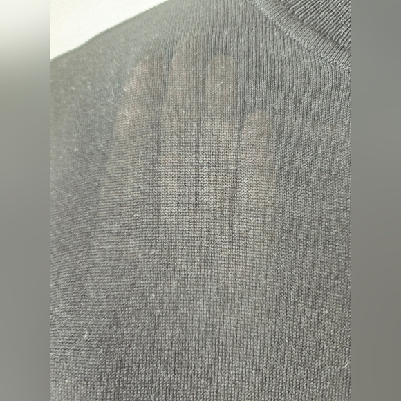 Zara Mockneck Fine Knit Classic Black Sweater Top Long Sleeve Size M - Picture 7 of 7